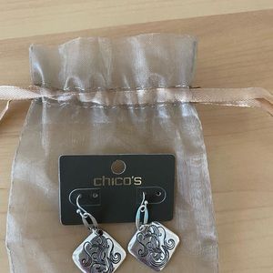 Silver earrings